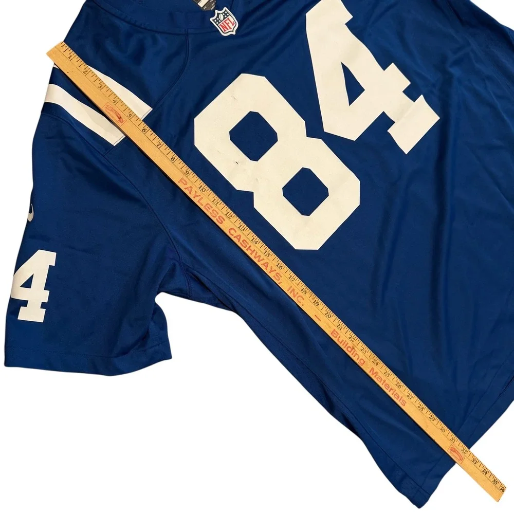 Nike NFL Indianapolis Colts Tyler Warren‎ 84 Jersey Mens XXL Blue White NEW READ